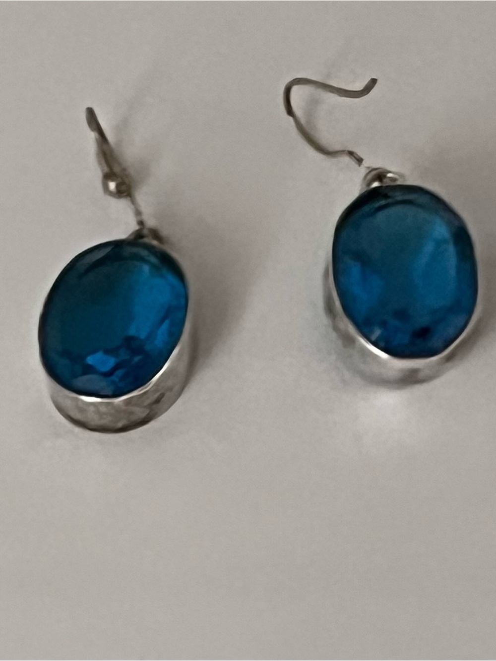 Blue Murano Wedding Cake Multi-Strand Necklace and Earrings Set - Picture 2 of 4